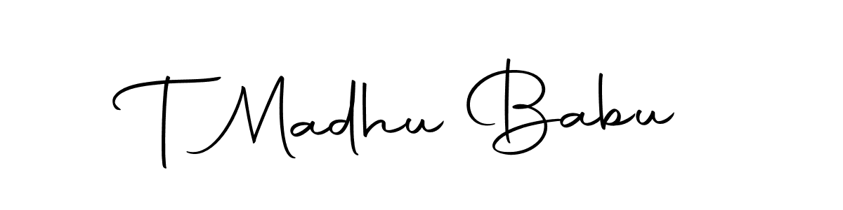 Autography-DOLnW is a professional signature style that is perfect for those who want to add a touch of class to their signature. It is also a great choice for those who want to make their signature more unique. Get T Madhu Babu name to fancy signature for free. T Madhu Babu signature style 10 images and pictures png