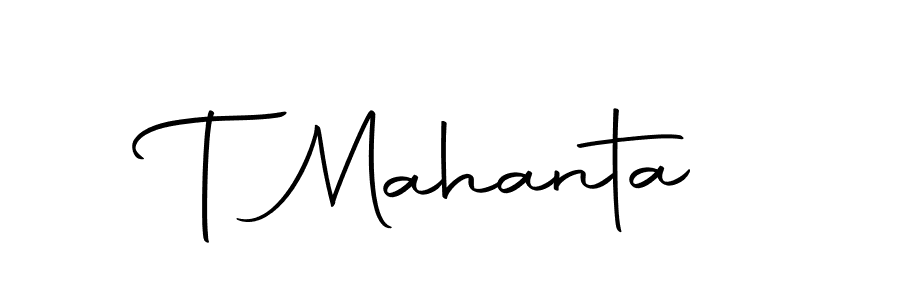 Use a signature maker to create a handwritten signature online. With this signature software, you can design (Autography-DOLnW) your own signature for name T Mahanta. T Mahanta signature style 10 images and pictures png