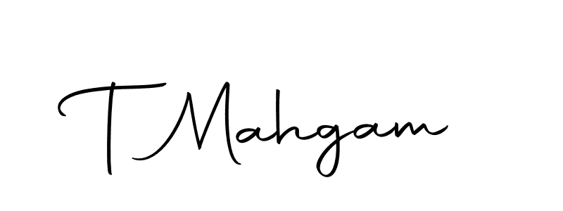 Use a signature maker to create a handwritten signature online. With this signature software, you can design (Autography-DOLnW) your own signature for name T Mahgam. T Mahgam signature style 10 images and pictures png