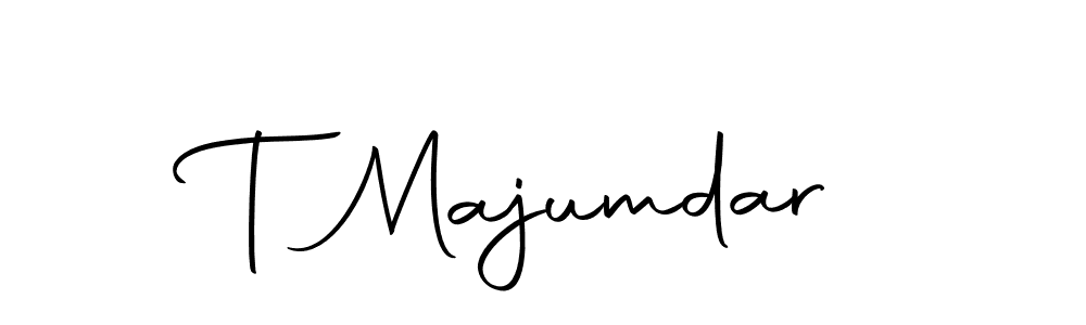 How to make T Majumdar signature? Autography-DOLnW is a professional autograph style. Create handwritten signature for T Majumdar name. T Majumdar signature style 10 images and pictures png