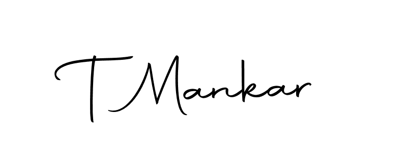 The best way (Autography-DOLnW) to make a short signature is to pick only two or three words in your name. The name T Mankar include a total of six letters. For converting this name. T Mankar signature style 10 images and pictures png