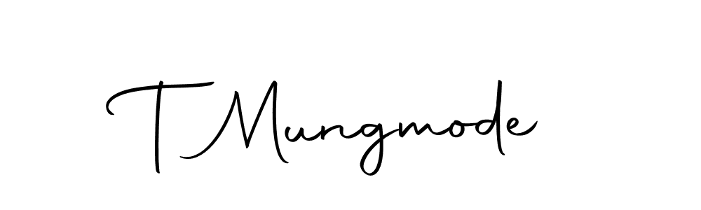 You should practise on your own different ways (Autography-DOLnW) to write your name (T Mungmode) in signature. don't let someone else do it for you. T Mungmode signature style 10 images and pictures png