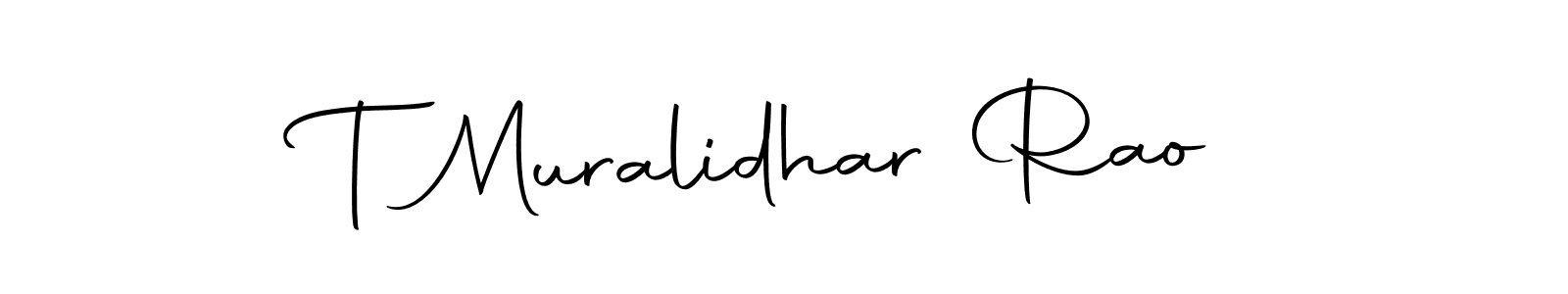 The best way (Autography-DOLnW) to make a short signature is to pick only two or three words in your name. The name T Muralidhar Rao include a total of six letters. For converting this name. T Muralidhar Rao signature style 10 images and pictures png