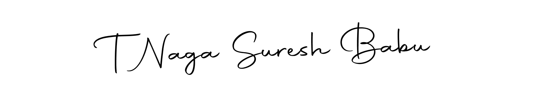 Use a signature maker to create a handwritten signature online. With this signature software, you can design (Autography-DOLnW) your own signature for name T Naga Suresh Babu. T Naga Suresh Babu signature style 10 images and pictures png