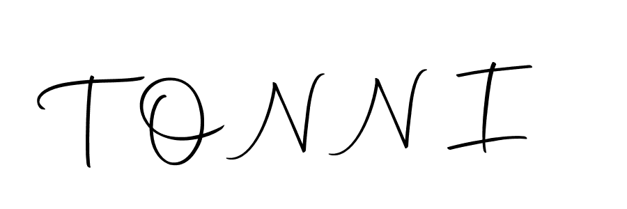 Use a signature maker to create a handwritten signature online. With this signature software, you can design (Autography-DOLnW) your own signature for name T O N N I. T O N N I signature style 10 images and pictures png