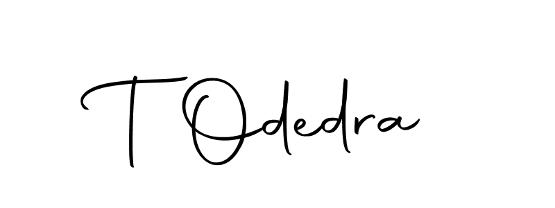 Design your own signature with our free online signature maker. With this signature software, you can create a handwritten (Autography-DOLnW) signature for name T Odedra. T Odedra signature style 10 images and pictures png
