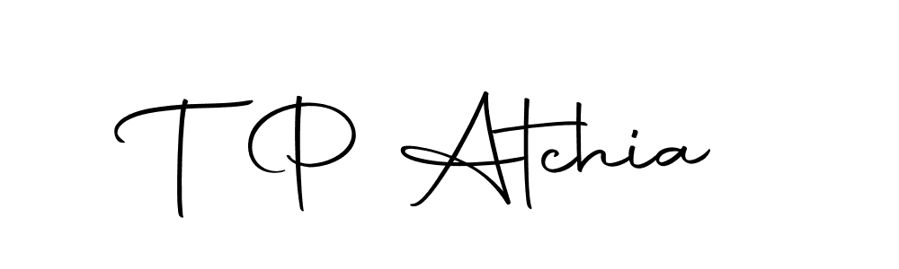 if you are searching for the best signature style for your name T P Atchia. so please give up your signature search. here we have designed multiple signature styles  using Autography-DOLnW. T P Atchia signature style 10 images and pictures png