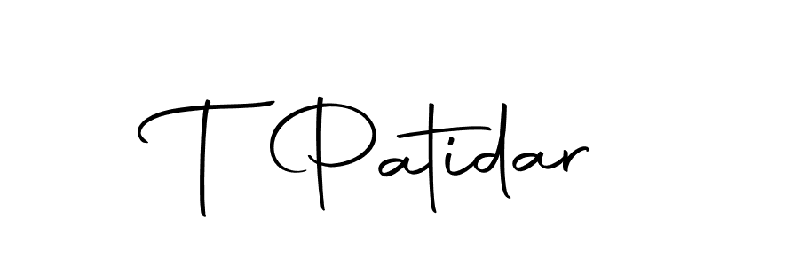 Make a beautiful signature design for name T Patidar. With this signature (Autography-DOLnW) style, you can create a handwritten signature for free. T Patidar signature style 10 images and pictures png