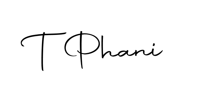 This is the best signature style for the T Phani name. Also you like these signature font (Autography-DOLnW). Mix name signature. T Phani signature style 10 images and pictures png