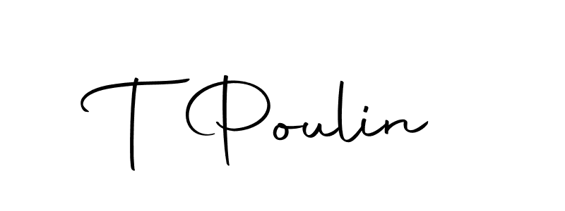 This is the best signature style for the T Poulin name. Also you like these signature font (Autography-DOLnW). Mix name signature. T Poulin signature style 10 images and pictures png