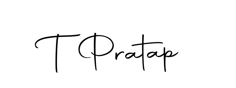 Create a beautiful signature design for name T Pratap. With this signature (Autography-DOLnW) fonts, you can make a handwritten signature for free. T Pratap signature style 10 images and pictures png