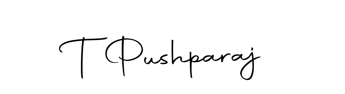 Use a signature maker to create a handwritten signature online. With this signature software, you can design (Autography-DOLnW) your own signature for name T Pushparaj. T Pushparaj signature style 10 images and pictures png
