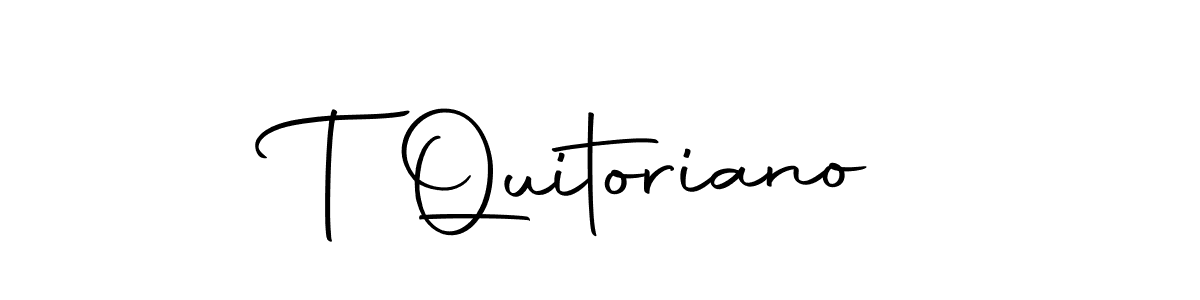 Make a beautiful signature design for name T Quitoriano. With this signature (Autography-DOLnW) style, you can create a handwritten signature for free. T Quitoriano signature style 10 images and pictures png