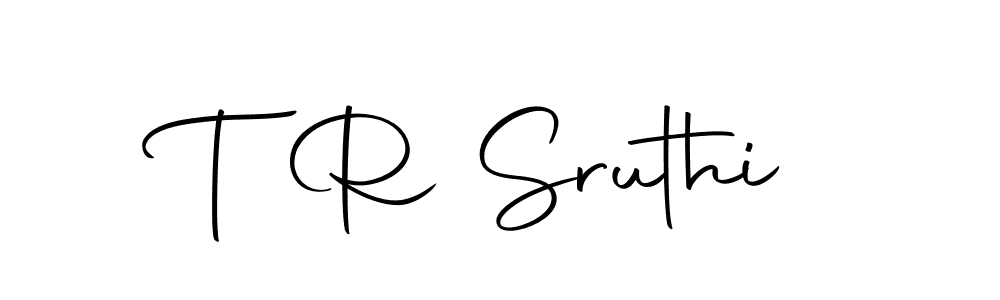 Make a beautiful signature design for name T R Sruthi. With this signature (Autography-DOLnW) style, you can create a handwritten signature for free. T R Sruthi signature style 10 images and pictures png