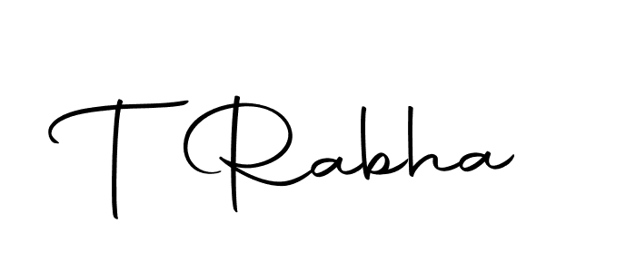 You should practise on your own different ways (Autography-DOLnW) to write your name (T Rabha) in signature. don't let someone else do it for you. T Rabha signature style 10 images and pictures png