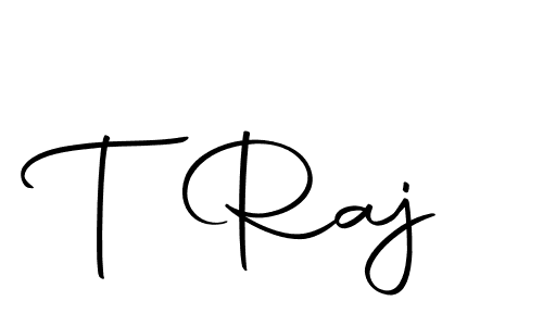 Use a signature maker to create a handwritten signature online. With this signature software, you can design (Autography-DOLnW) your own signature for name T Raj. T Raj signature style 10 images and pictures png