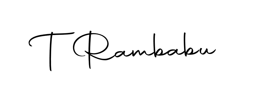 Similarly Autography-DOLnW is the best handwritten signature design. Signature creator online .You can use it as an online autograph creator for name T Rambabu. T Rambabu signature style 10 images and pictures png