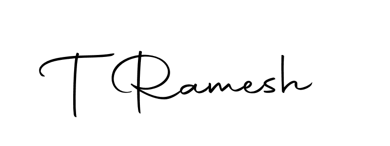 The best way (Autography-DOLnW) to make a short signature is to pick only two or three words in your name. The name T Ramesh include a total of six letters. For converting this name. T Ramesh signature style 10 images and pictures png