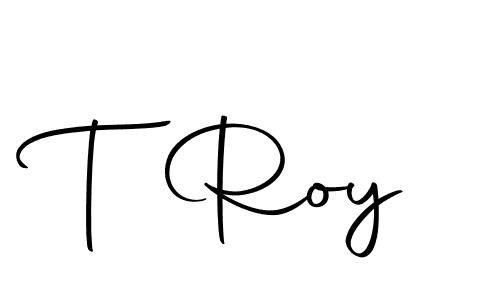 The best way (Autography-DOLnW) to make a short signature is to pick only two or three words in your name. The name T Roy include a total of six letters. For converting this name. T Roy signature style 10 images and pictures png