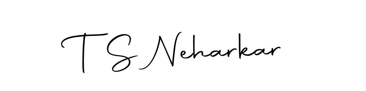 The best way (Autography-DOLnW) to make a short signature is to pick only two or three words in your name. The name T S Neharkar include a total of six letters. For converting this name. T S Neharkar signature style 10 images and pictures png