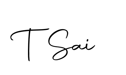 Create a beautiful signature design for name T Sai. With this signature (Autography-DOLnW) fonts, you can make a handwritten signature for free. T Sai signature style 10 images and pictures png