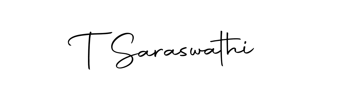 You should practise on your own different ways (Autography-DOLnW) to write your name (T Saraswathi) in signature. don't let someone else do it for you. T Saraswathi signature style 10 images and pictures png