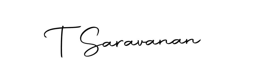 Use a signature maker to create a handwritten signature online. With this signature software, you can design (Autography-DOLnW) your own signature for name T Saravanan. T Saravanan signature style 10 images and pictures png