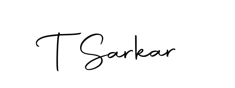 Design your own signature with our free online signature maker. With this signature software, you can create a handwritten (Autography-DOLnW) signature for name T Sarkar. T Sarkar signature style 10 images and pictures png