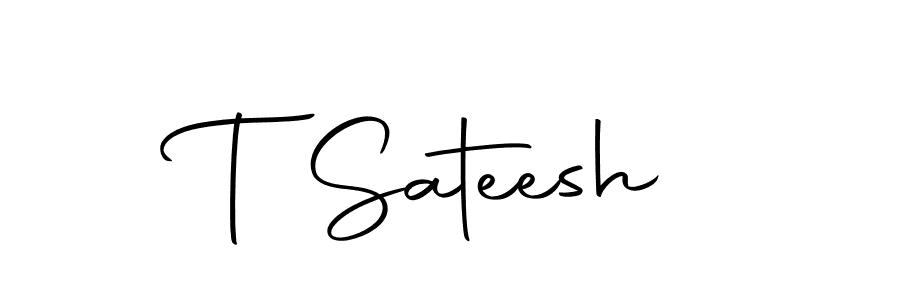 T Sateesh stylish signature style. Best Handwritten Sign (Autography-DOLnW) for my name. Handwritten Signature Collection Ideas for my name T Sateesh. T Sateesh signature style 10 images and pictures png