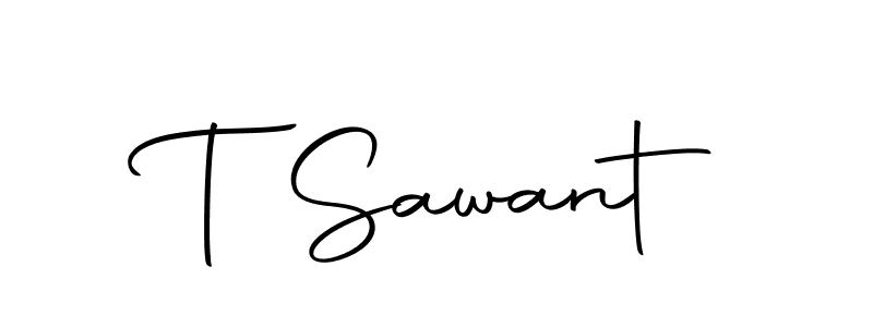 How to make T Sawant signature? Autography-DOLnW is a professional autograph style. Create handwritten signature for T Sawant name. T Sawant signature style 10 images and pictures png