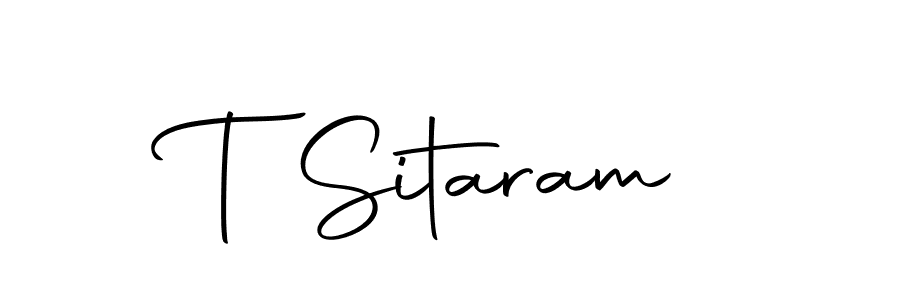 Create a beautiful signature design for name T Sitaram. With this signature (Autography-DOLnW) fonts, you can make a handwritten signature for free. T Sitaram signature style 10 images and pictures png