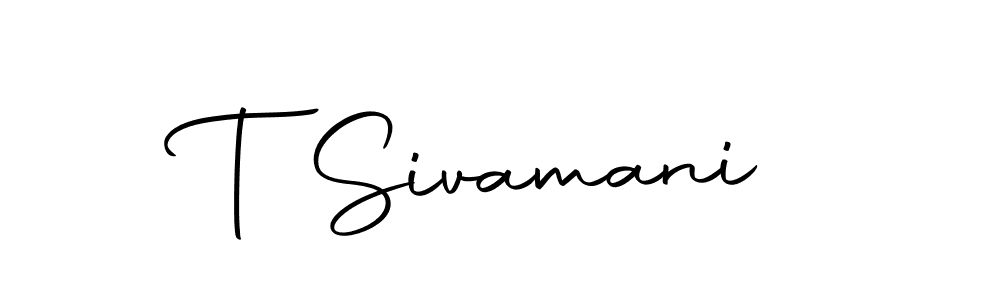 The best way (Autography-DOLnW) to make a short signature is to pick only two or three words in your name. The name T Sivamani include a total of six letters. For converting this name. T Sivamani signature style 10 images and pictures png