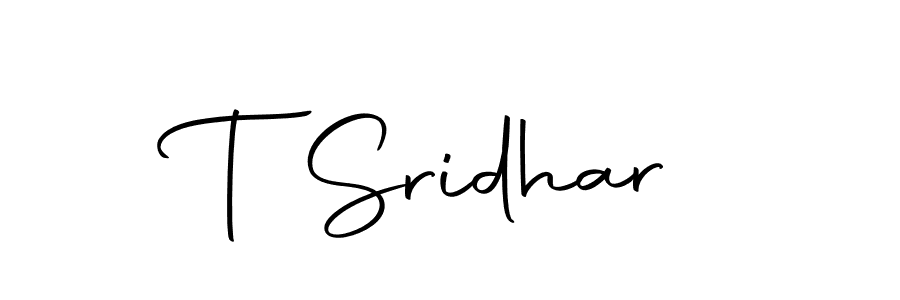 The best way (Autography-DOLnW) to make a short signature is to pick only two or three words in your name. The name T Sridhar include a total of six letters. For converting this name. T Sridhar signature style 10 images and pictures png