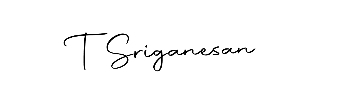 You should practise on your own different ways (Autography-DOLnW) to write your name (T Sriganesan) in signature. don't let someone else do it for you. T Sriganesan signature style 10 images and pictures png