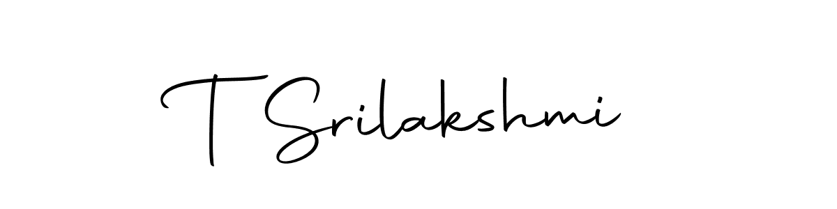 Make a beautiful signature design for name T Srilakshmi. With this signature (Autography-DOLnW) style, you can create a handwritten signature for free. T Srilakshmi signature style 10 images and pictures png