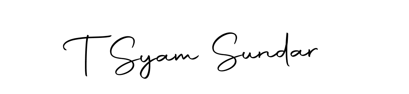 if you are searching for the best signature style for your name T Syam Sundar. so please give up your signature search. here we have designed multiple signature styles  using Autography-DOLnW. T Syam Sundar signature style 10 images and pictures png