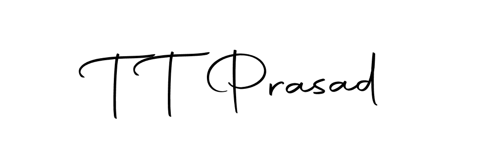 You should practise on your own different ways (Autography-DOLnW) to write your name (T T Prasad) in signature. don't let someone else do it for you. T T Prasad signature style 10 images and pictures png