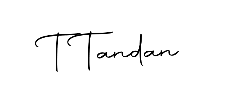 Design your own signature with our free online signature maker. With this signature software, you can create a handwritten (Autography-DOLnW) signature for name T Tandan. T Tandan signature style 10 images and pictures png