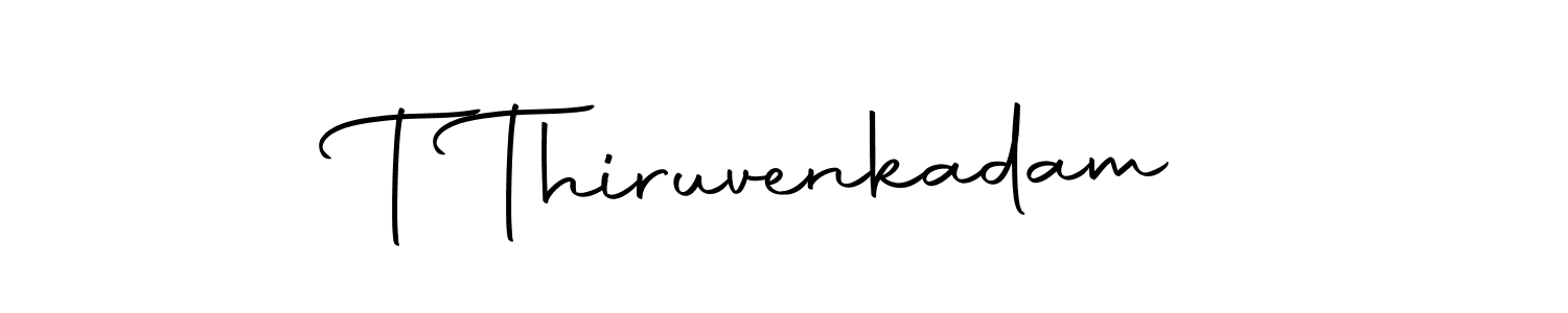 The best way (Autography-DOLnW) to make a short signature is to pick only two or three words in your name. The name T Thiruvenkadam include a total of six letters. For converting this name. T Thiruvenkadam signature style 10 images and pictures png
