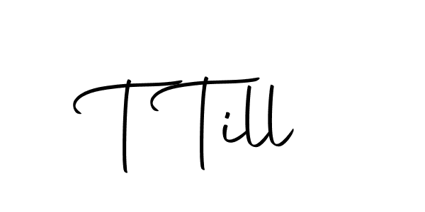 Create a beautiful signature design for name T Till. With this signature (Autography-DOLnW) fonts, you can make a handwritten signature for free. T Till signature style 10 images and pictures png