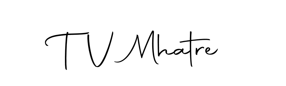 Also we have T V Mhatre name is the best signature style. Create professional handwritten signature collection using Autography-DOLnW autograph style. T V Mhatre signature style 10 images and pictures png