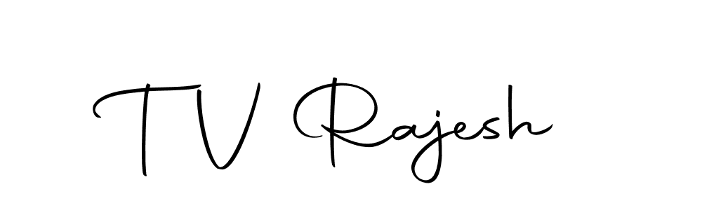 You should practise on your own different ways (Autography-DOLnW) to write your name (T V Rajesh) in signature. don't let someone else do it for you. T V Rajesh signature style 10 images and pictures png