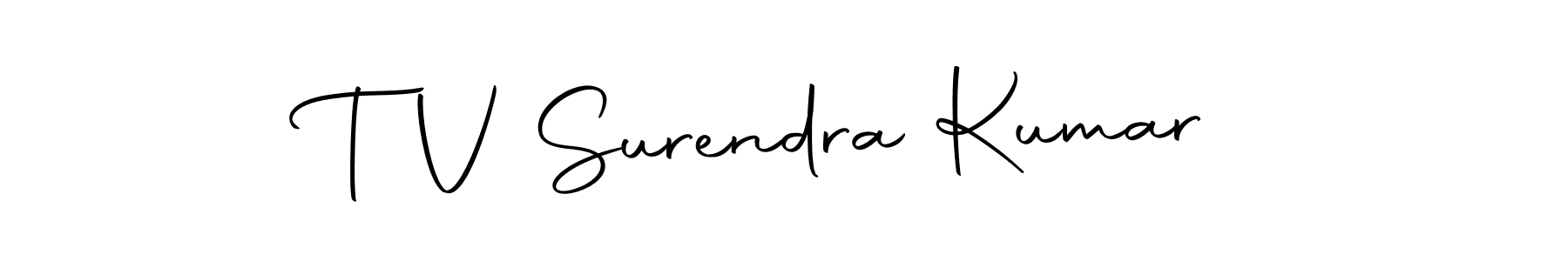 Make a short T V Surendra Kumar signature style. Manage your documents anywhere anytime using Autography-DOLnW. Create and add eSignatures, submit forms, share and send files easily. T V Surendra Kumar signature style 10 images and pictures png