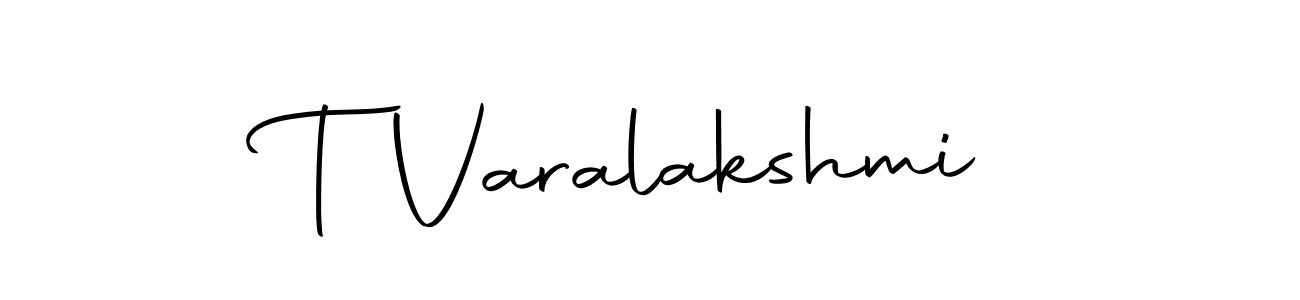 Design your own signature with our free online signature maker. With this signature software, you can create a handwritten (Autography-DOLnW) signature for name T Varalakshmi. T Varalakshmi signature style 10 images and pictures png