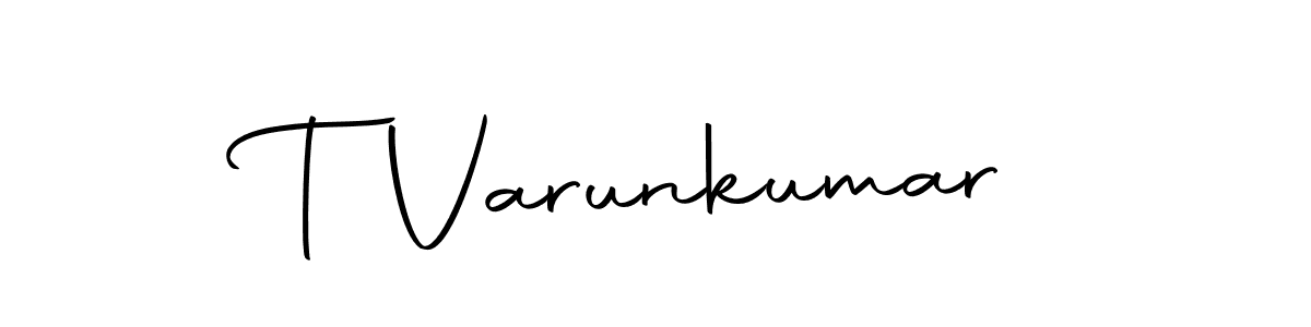 T Varunkumar stylish signature style. Best Handwritten Sign (Autography-DOLnW) for my name. Handwritten Signature Collection Ideas for my name T Varunkumar. T Varunkumar signature style 10 images and pictures png