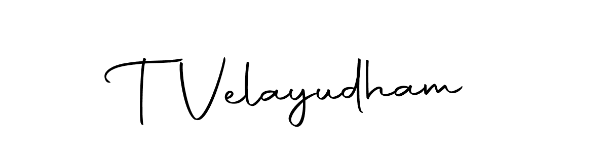 The best way (Autography-DOLnW) to make a short signature is to pick only two or three words in your name. The name T Velayudham include a total of six letters. For converting this name. T Velayudham signature style 10 images and pictures png