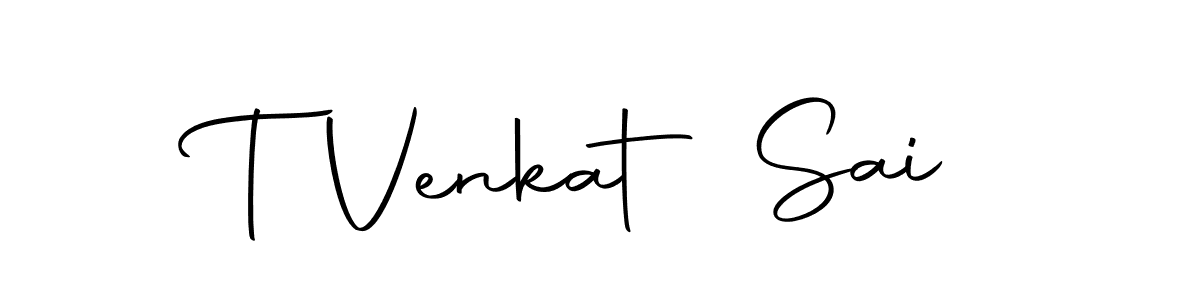 Use a signature maker to create a handwritten signature online. With this signature software, you can design (Autography-DOLnW) your own signature for name T Venkat Sai. T Venkat Sai signature style 10 images and pictures png