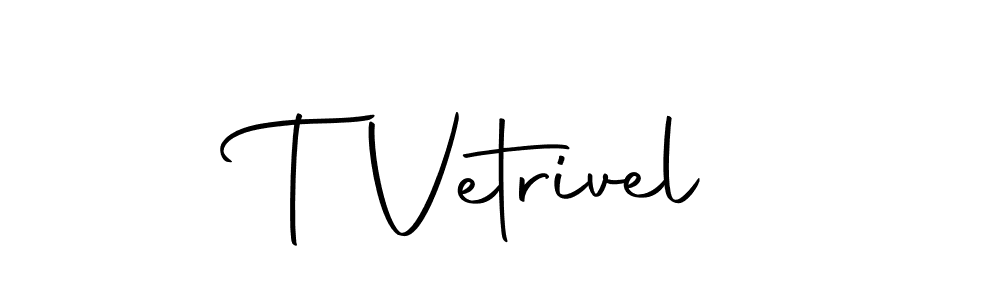 Create a beautiful signature design for name T Vetrivel. With this signature (Autography-DOLnW) fonts, you can make a handwritten signature for free. T Vetrivel signature style 10 images and pictures png