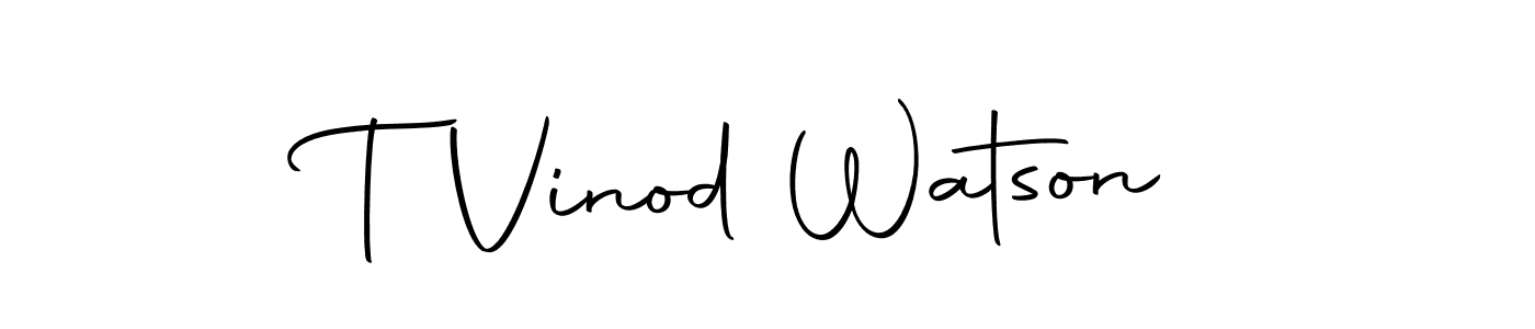 Make a beautiful signature design for name T Vinod Watson. Use this online signature maker to create a handwritten signature for free. T Vinod Watson signature style 10 images and pictures png