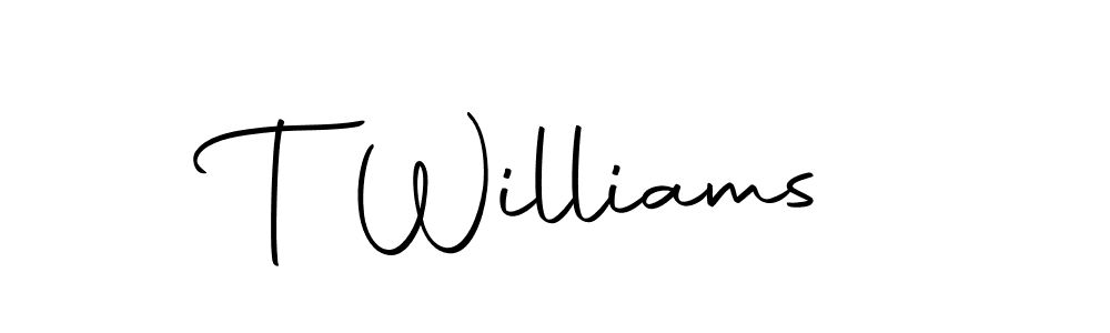 Design your own signature with our free online signature maker. With this signature software, you can create a handwritten (Autography-DOLnW) signature for name T Williams. T Williams signature style 10 images and pictures png